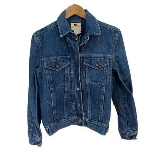 Vintage 1970s Calvin Klein CK Jean Denim Jacket Trucker Womens Small